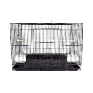 Foldable Metal Bird Cage for Small Birds with Accessories