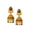 Oxidised Gold Jhumka Set for Women – Agate Stone Earrings for Ethnic Party Wear