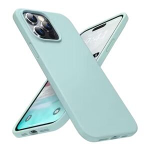 Turquoise Silicone iPhone 14 Case – Slim & Shockproof Cover