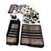 Handcrafted Dola Silk Saree with Jacquard Border & Kalamkari Print – Latest 2025 Design