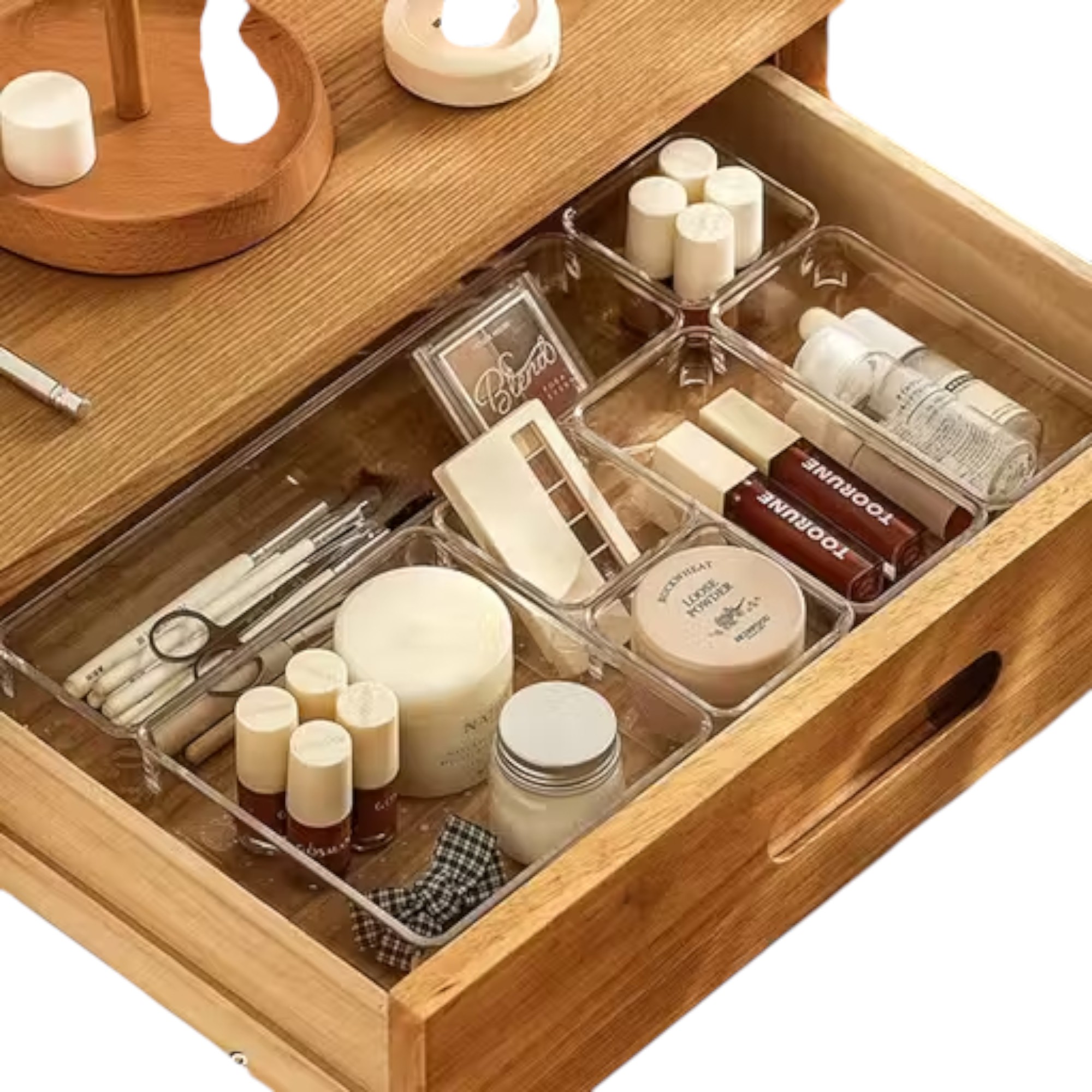 Topinon Acrylic Desk Drawer Organizer (Pack of 9) - Image 3
