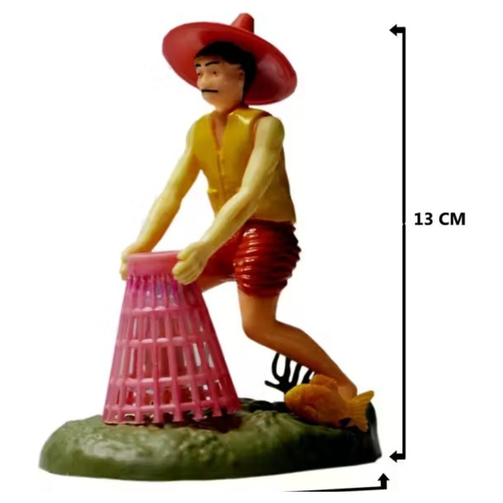 Fish Tank Toys Fisherman Bubble Aquarium Decoration - Image 4