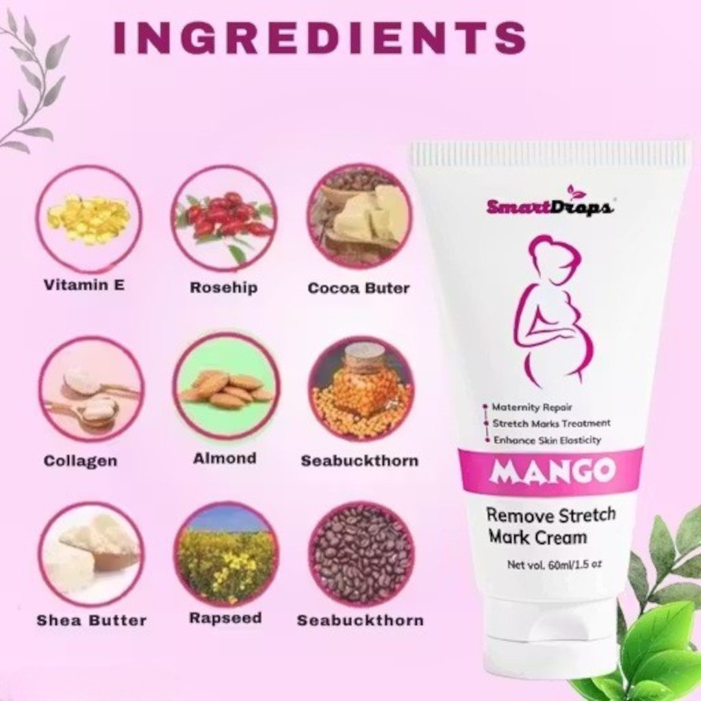 Stretch Mark Removal Cream 60ml Almond Nourishing Formula - Image 3