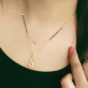 Gold Plated American Diamond Mangalsutra Single Strand