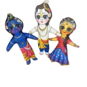 Guli Guli Radha Krishna & Balram Stuffed Toy Set (3 Pack)