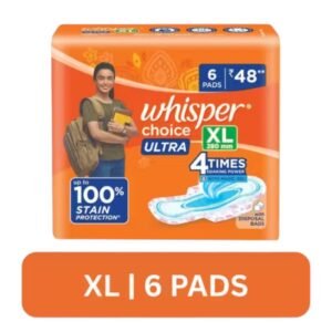 Whisper Choice Ultra XL Wings sanitary pads pack