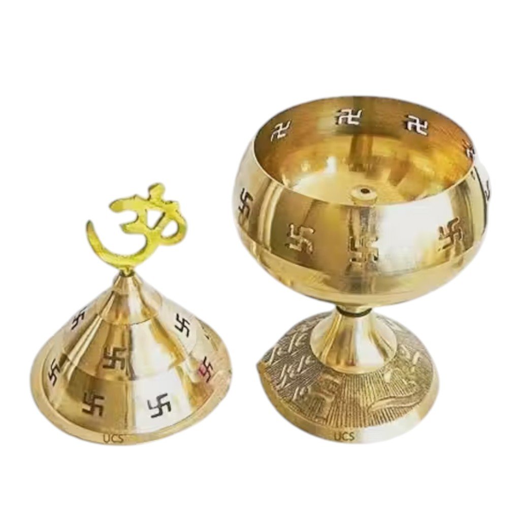 Stylish Brass Akhand Jyoti Diya – Elegant Traditional Oil Lamp - Image 4