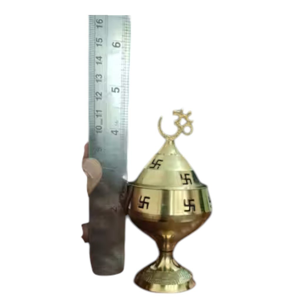 Stylish Brass Akhand Jyoti Diya – Elegant Traditional Oil Lamp - Image 3