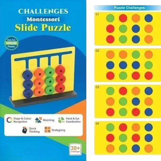 Montessori Colour Match Brain Game for Kids Hand-Eye Skills - Image 3