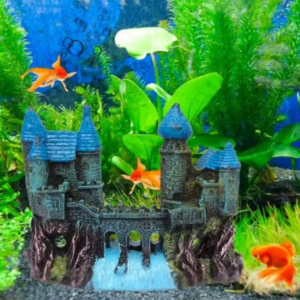 Mistletoe Aquarium Castle Ornament Resin Fish Tank Decoration