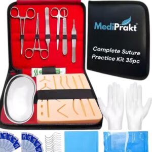 Medical surgical suture practice training kit for students