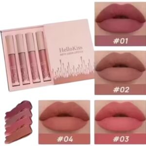 Hot Lips Lipsticks set with four multicolour long-wear transfer-resistant shades