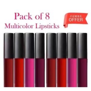 Velvet Matte Lipstick Combo Pack of 8 – Waterproof Long Lasting