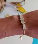 Princess Gold Plated CZ Adjustable Bracelet Bangle photo review