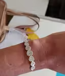Princess Gold Plated CZ Adjustable Bracelet Bangle photo review