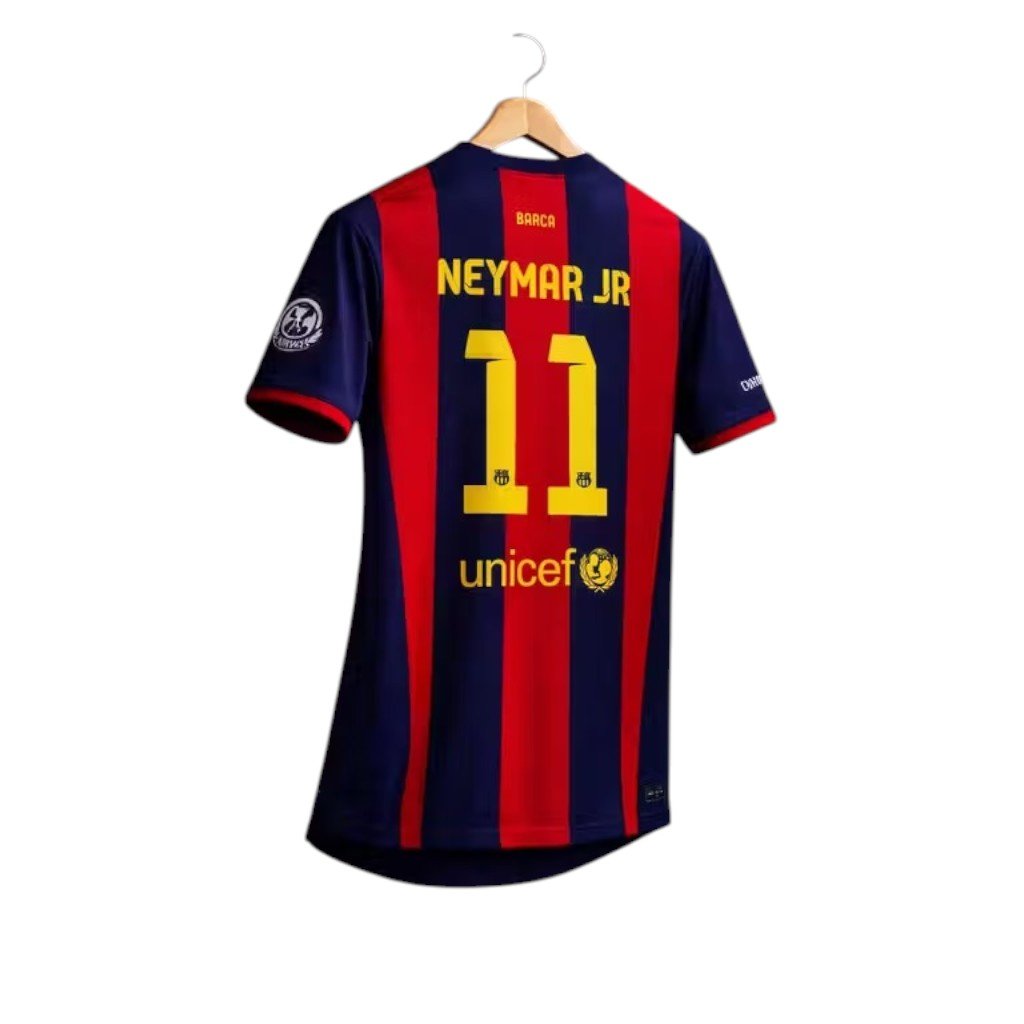 Neymar Jr 11 Barca Retro Jersey – 2015 Champions League Final Edition - Image 2