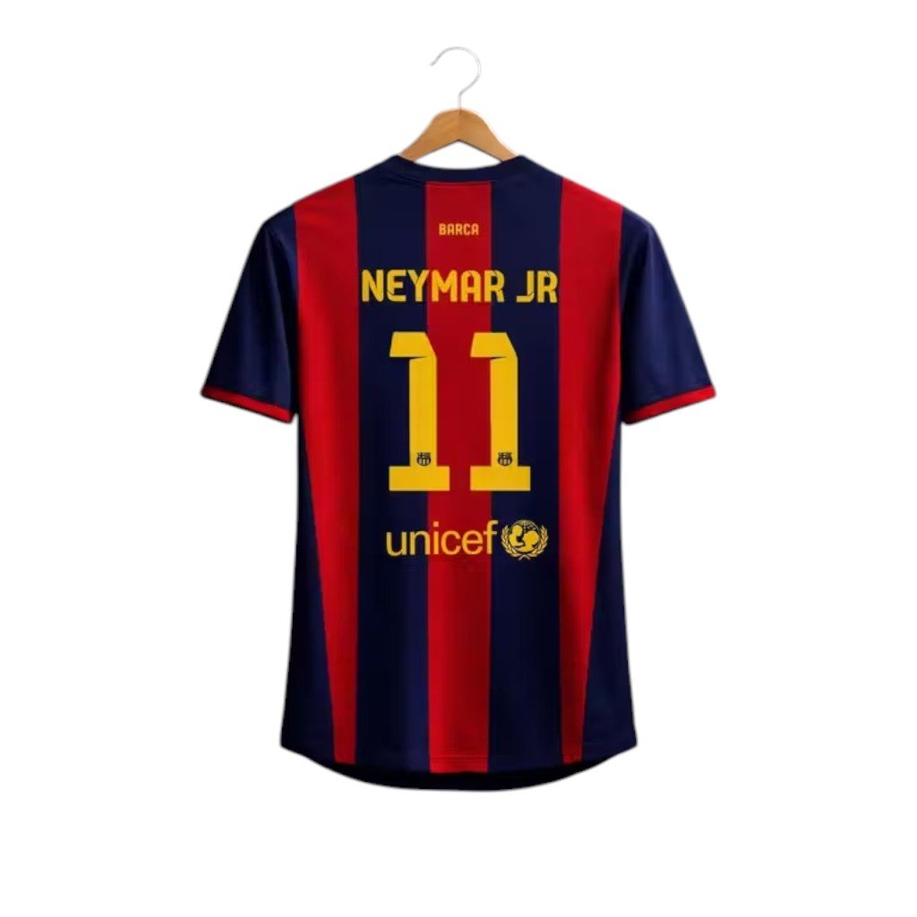 Neymar Jr 11 Barca Retro Jersey – 2015 Champions League Final Edition - Image 4