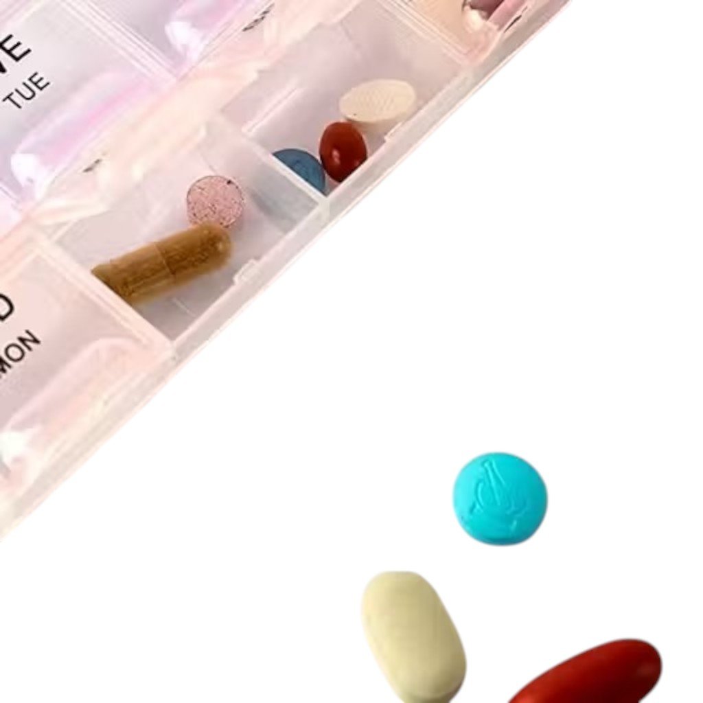 Pill Medicine Organizer Box 28 Days 4 Weeks Weekly Pill Storage Case with Daily Removable Compartments - Image 2